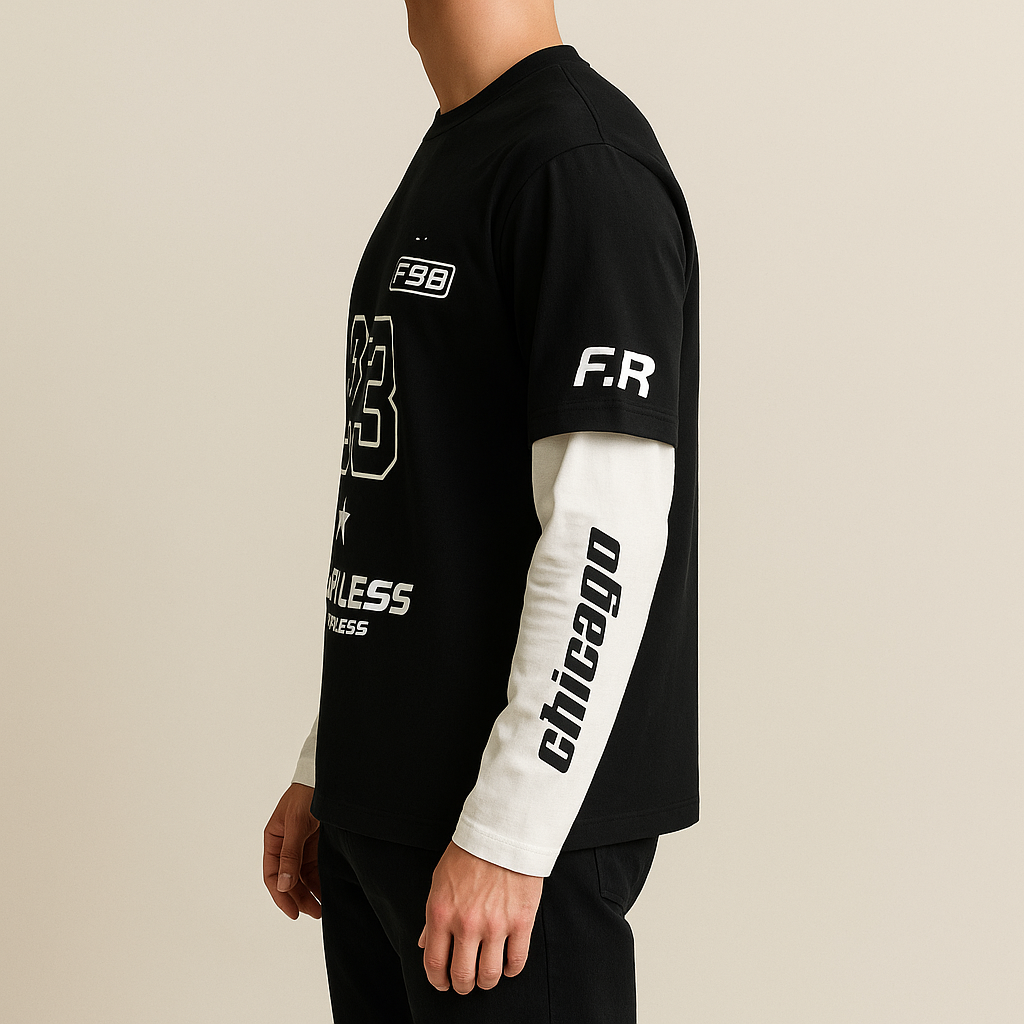 Fearless Limitless Layered-Look Long-Sleeve Tee