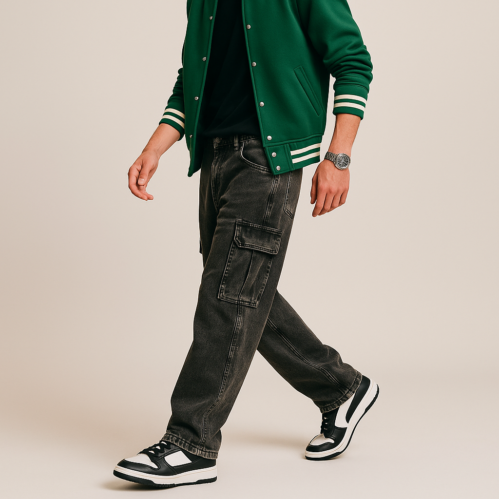 Urban Luxe Baggy Cargo Denim
