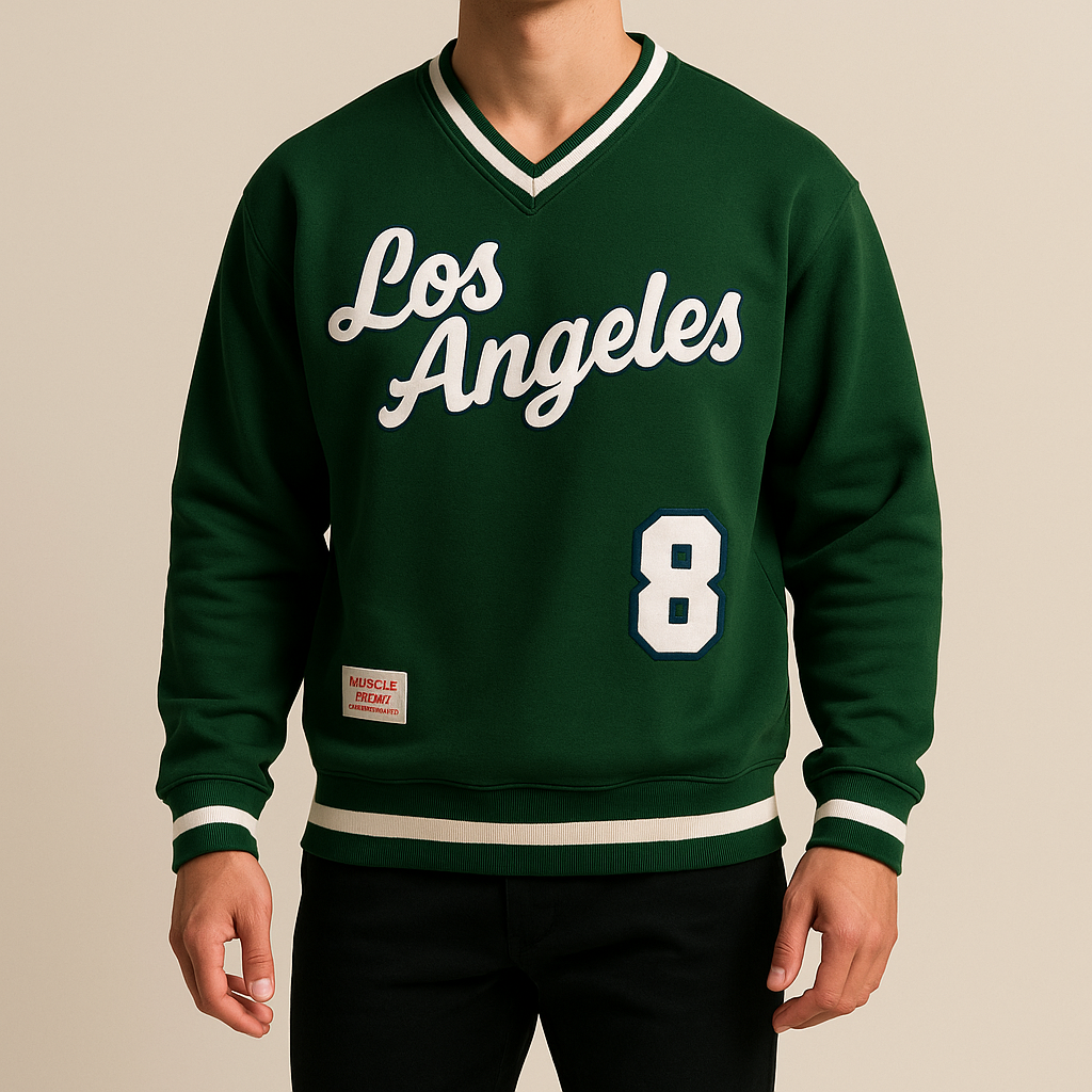 Elite Green Varsity ‘Los Angeles’ Sweatshirt