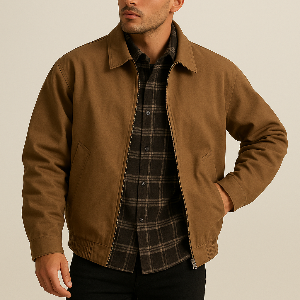 Premium Brown Bomber Jacket