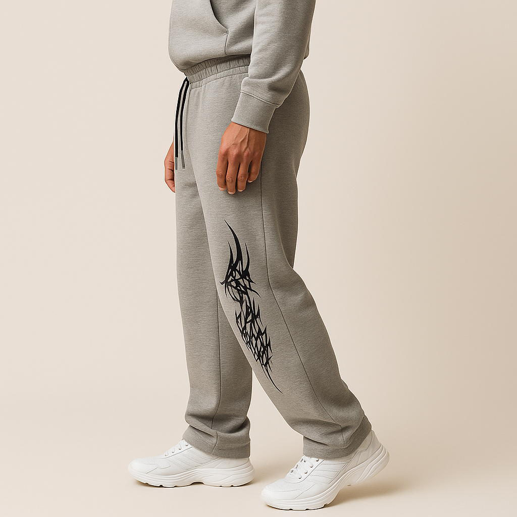 Luxury Streetwear Loose Fit Side-Print Sweatpants