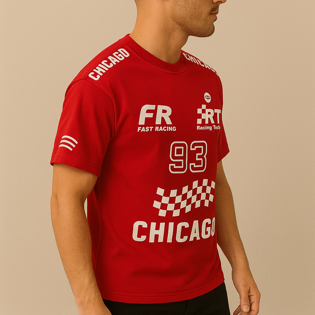 Motorsport Print Crew Tee – Men’s Street Racer