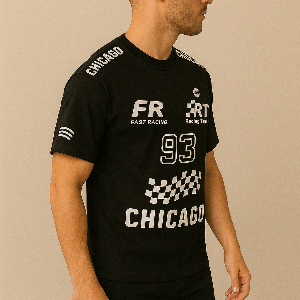 Motorsport Print Crew Tee – Men’s Street Racer