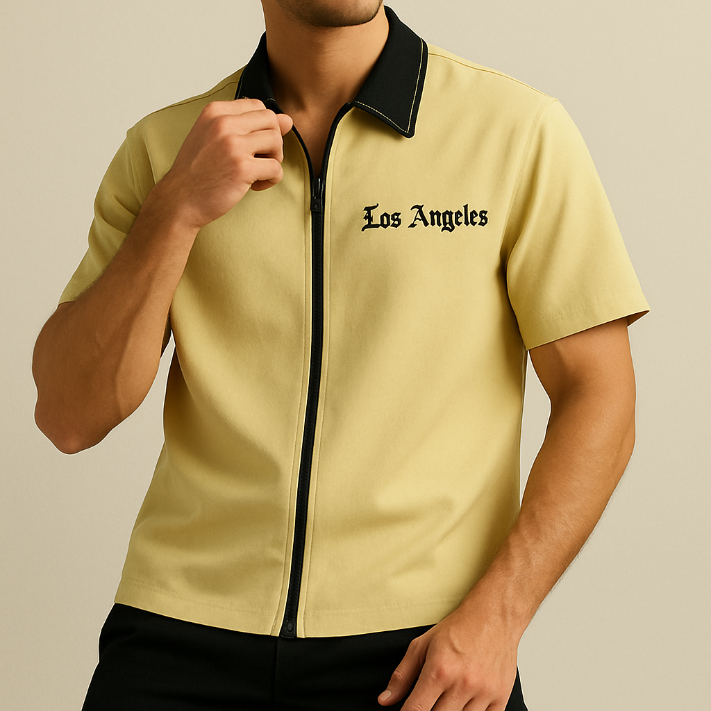 Urban Luxe Letter-Zip Men’s Shirt
