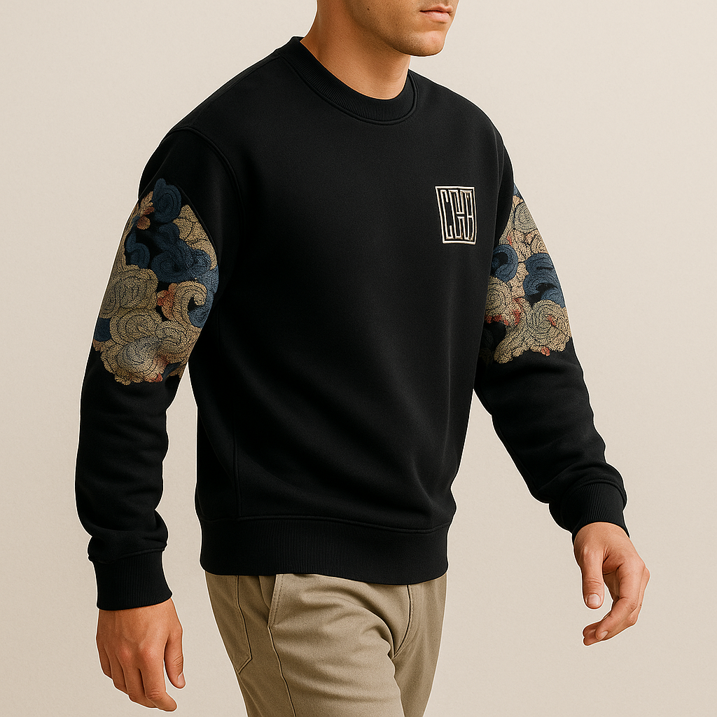 Luxury Embroidered Men’s Sweater