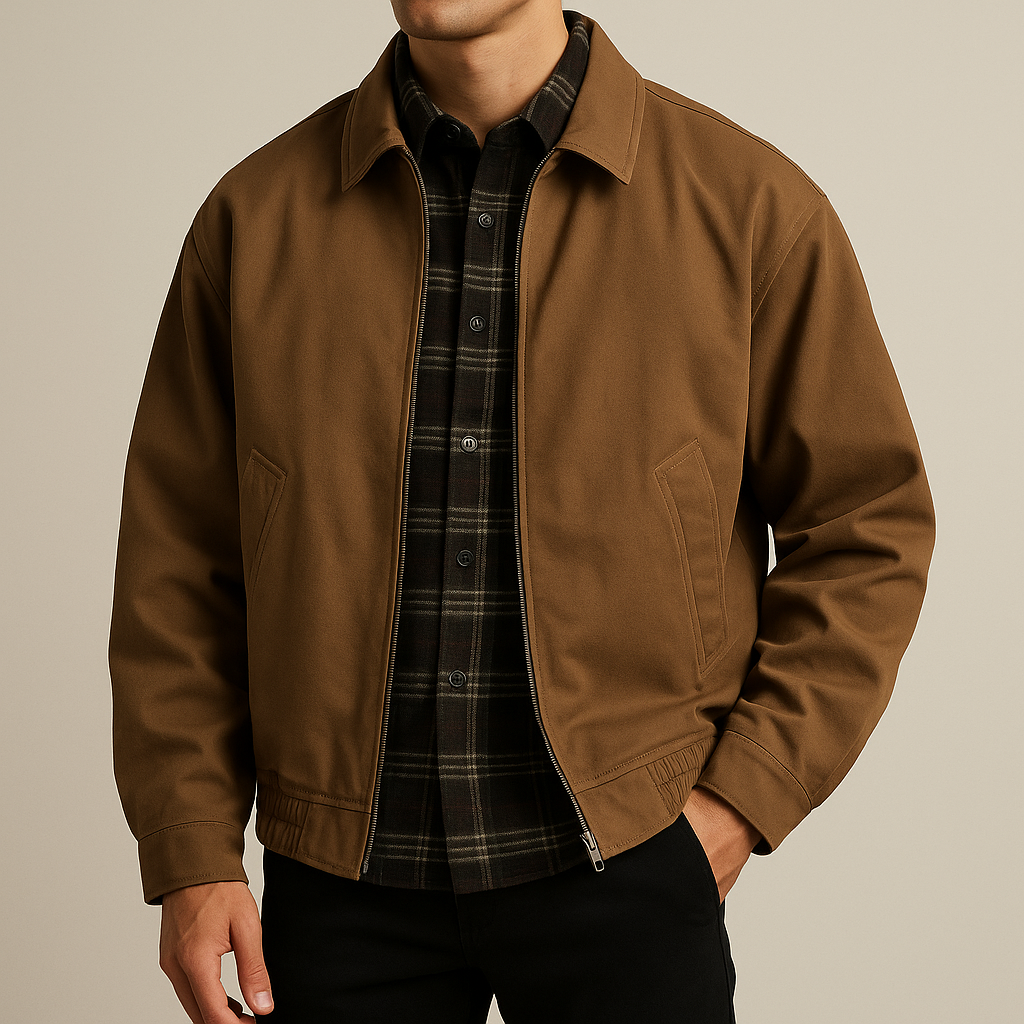 Premium Brown Bomber Jacket