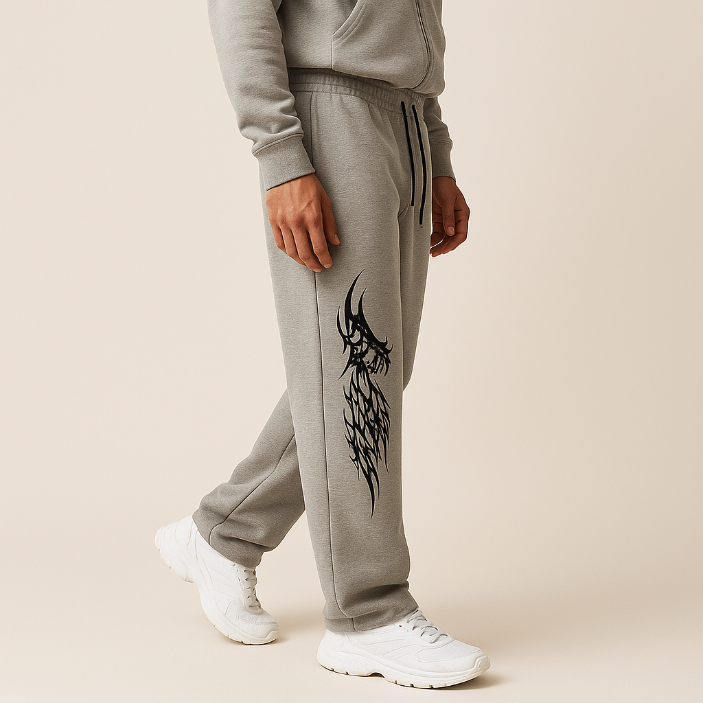 Luxury Streetwear Loose Fit Side-Print Sweatpants
