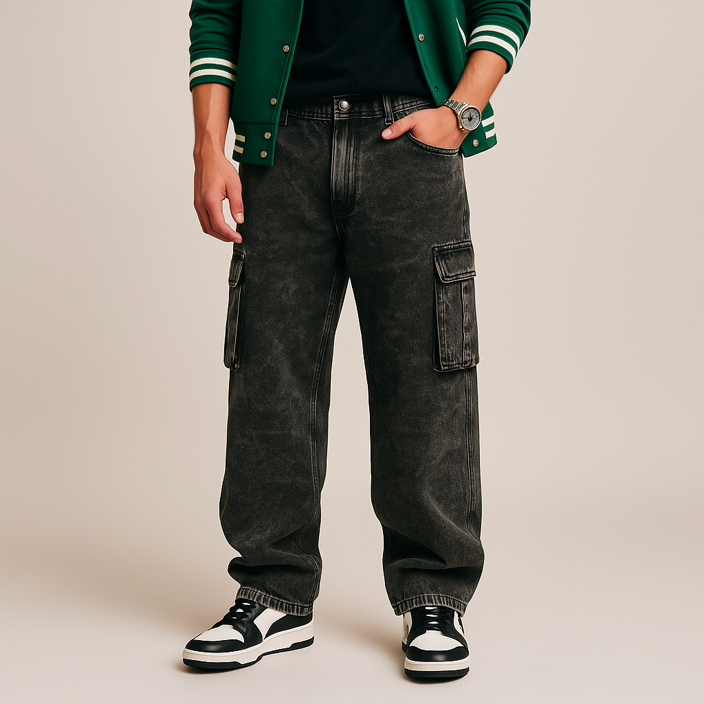 Urban Luxe Baggy Cargo Denim