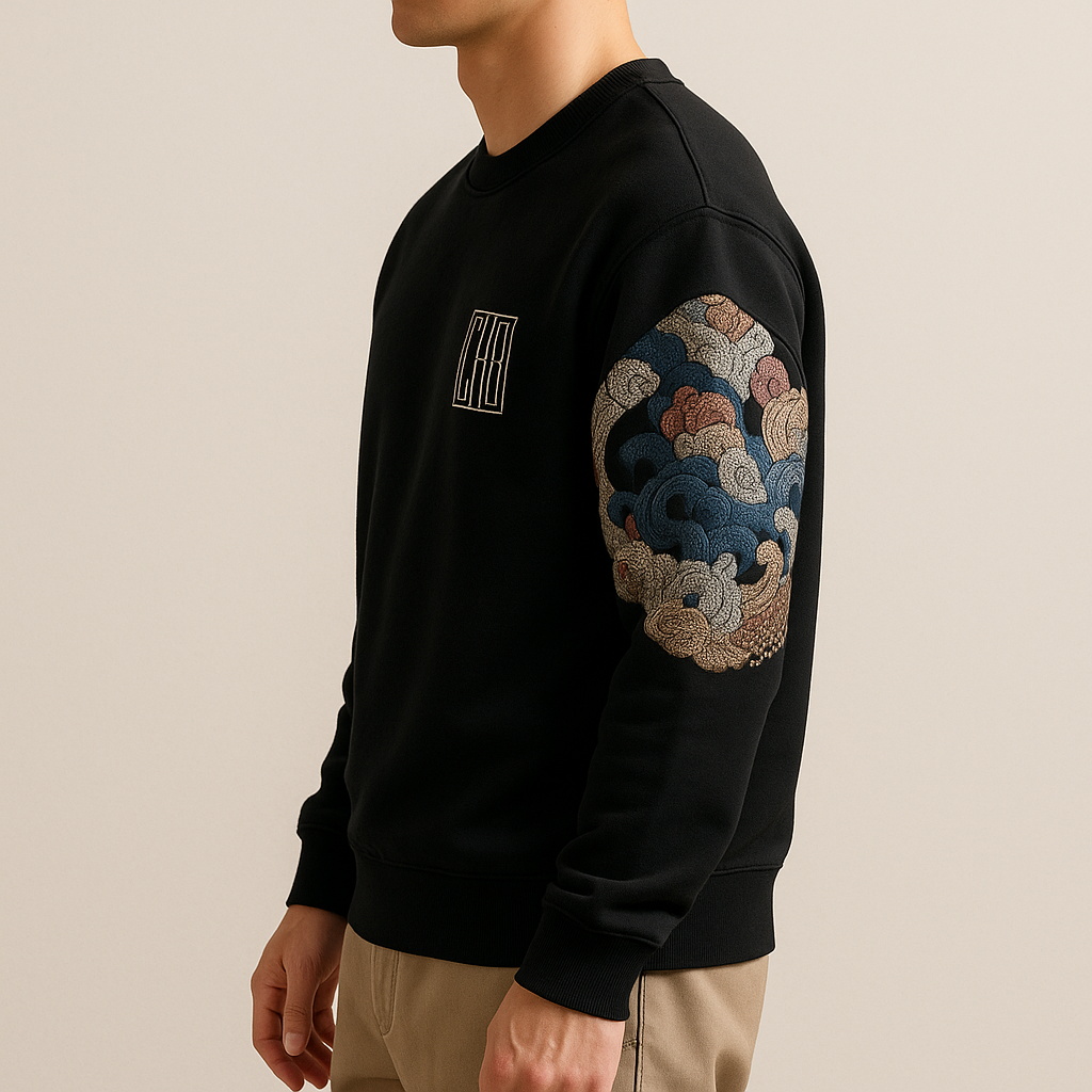 Luxury Embroidered Men’s Sweater
