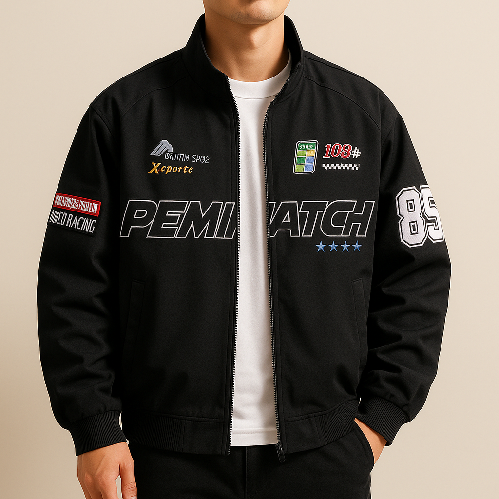 Black Motorsport Street Jacket
