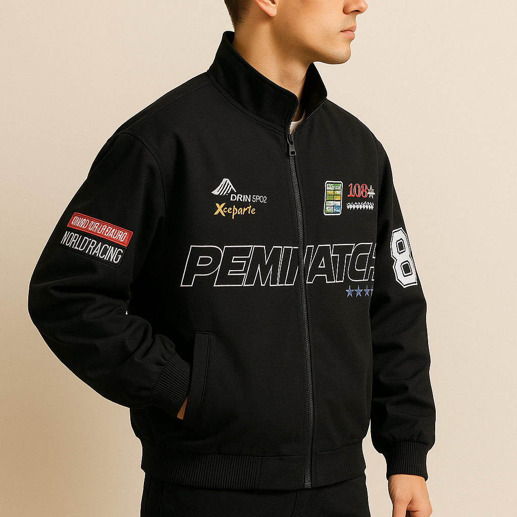 Black Motorsport Street Jacket