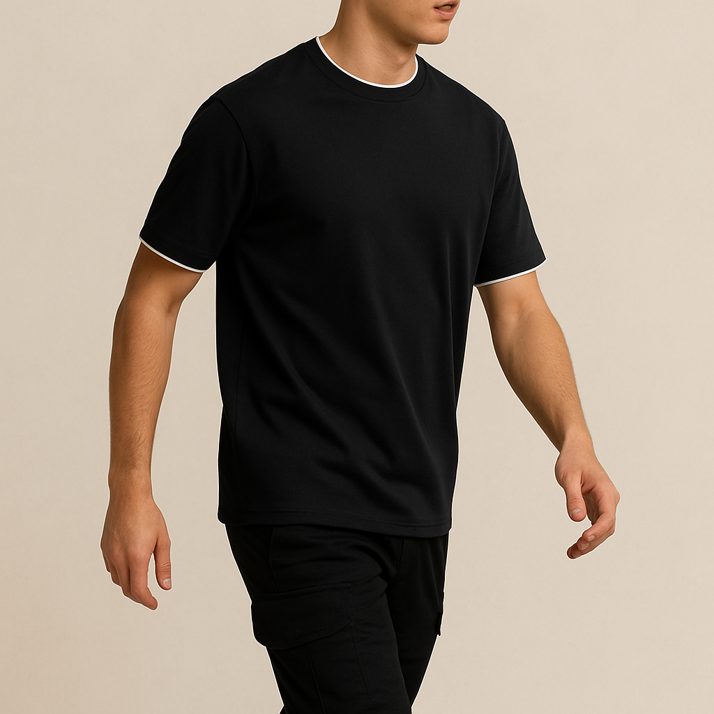 Luxury Black Essential Tee