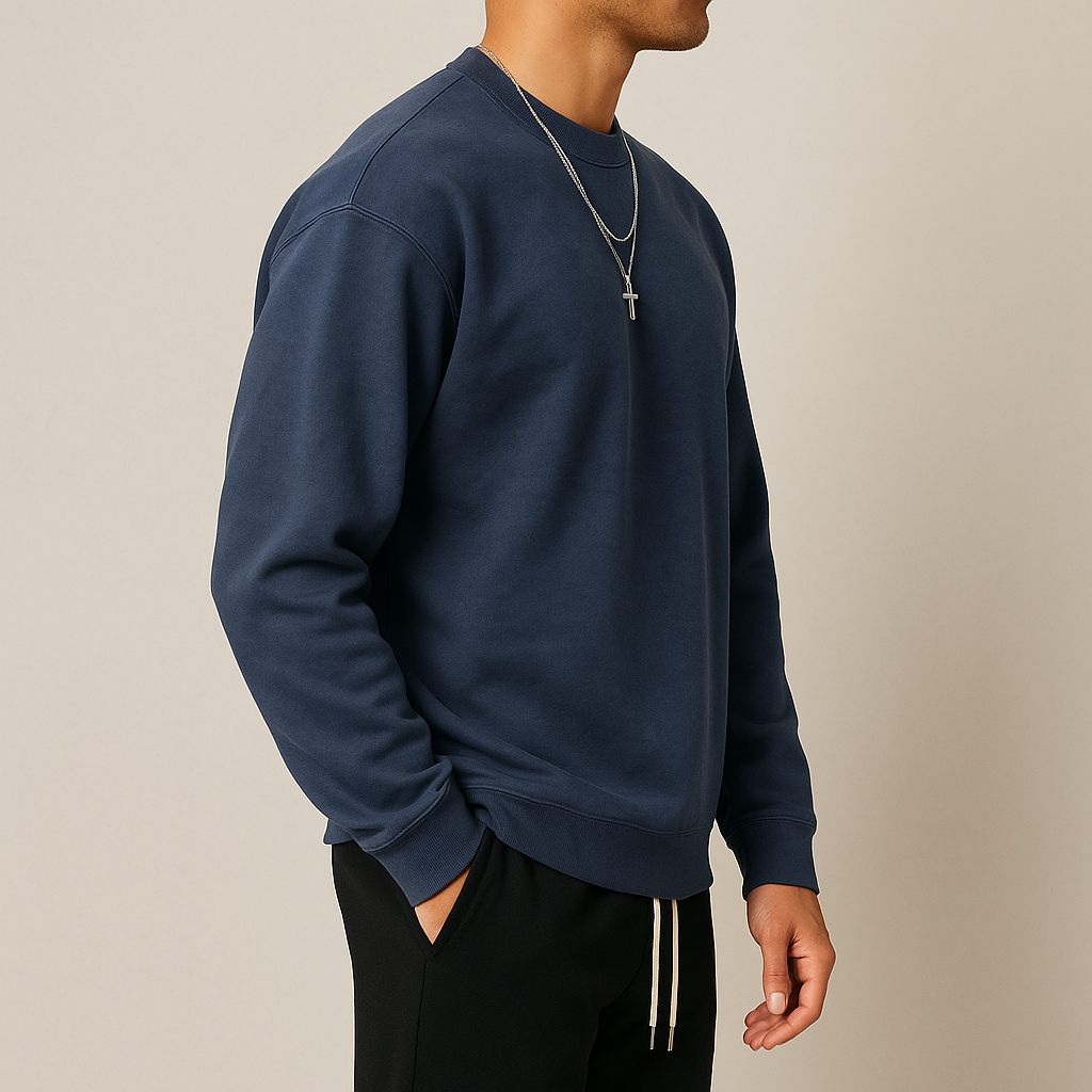 Men’s Premium Luxe Crew-Neck Sweatshirt