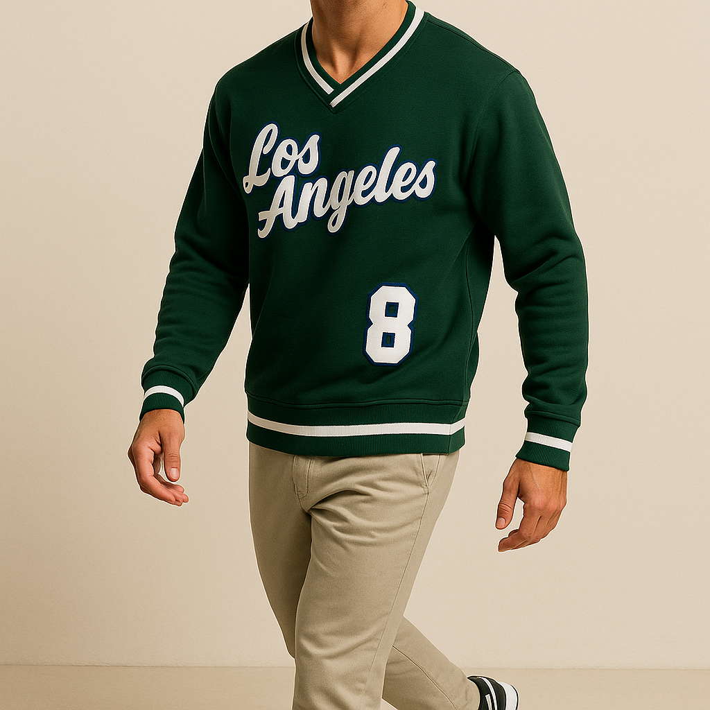 Elite Green Varsity ‘Los Angeles’ Sweatshirt