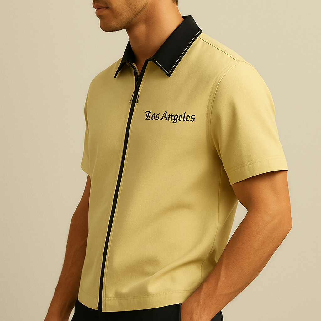 Urban Luxe Letter-Zip Men’s Shirt