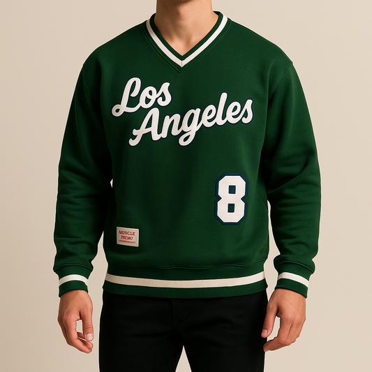 Elite Green Varsity ‘Los Angeles’ Sweatshirt