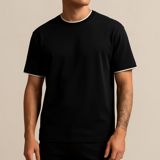 Luxury Black Essential Tee