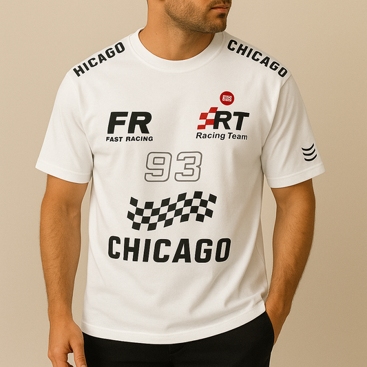 Motorsport Print Crew Tee – Men’s Street Racer