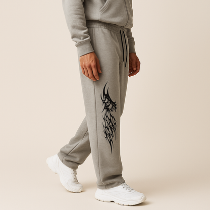 Luxury Streetwear Loose Fit Side-Print Sweatpants