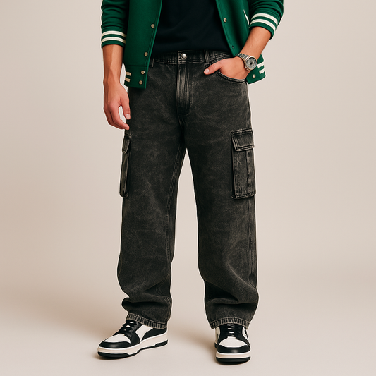 Urban Luxe Baggy Cargo Denim