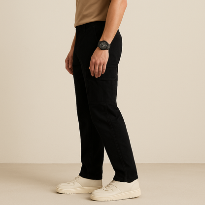Men’s Premium Black Cargo Utility Pants