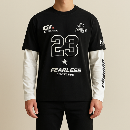 Fearless Limitless Layered-Look Long-Sleeve Tee