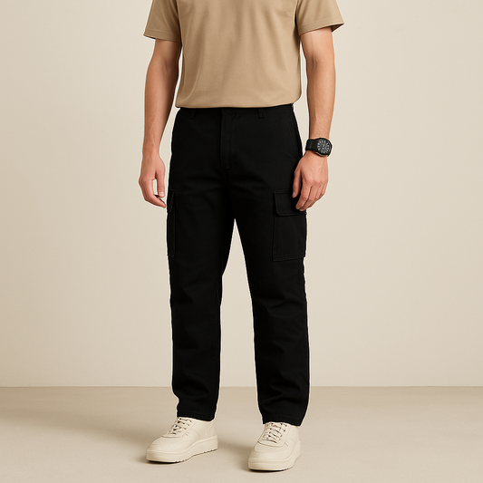Men’s Premium Black Cargo Utility Pants