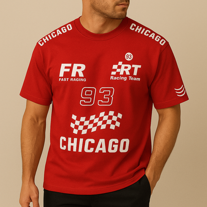Motorsport Print Crew Tee – Men’s Street Racer
